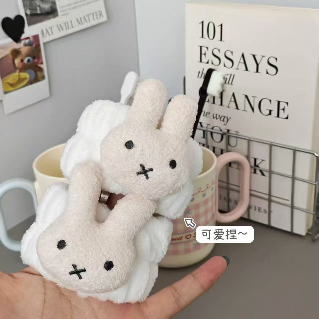 Miffy Face Wash Wristband Ins Anti-Moisture Sleeve Protector Cute Hairband Artifact Elastic Elastic Cuffs Absorb Water and Quick-Dry