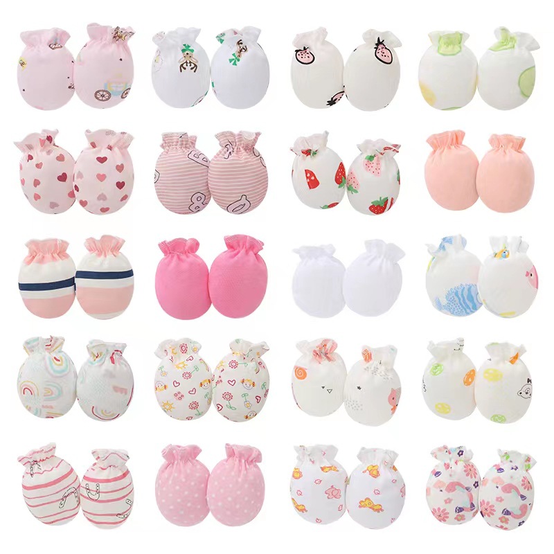 Foreign trade Europe and the United States baby gloves newborn baby hand armour sleeping foot cover multi-style gloves centralized link