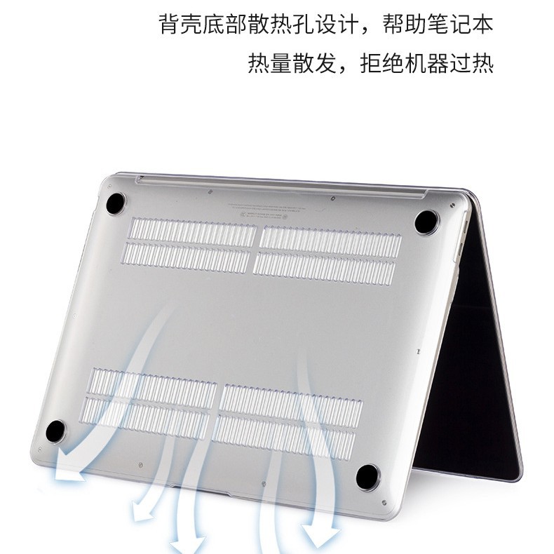 For Apple laptop protective case MacBook protective case crystal transparent protective case material processing 4
