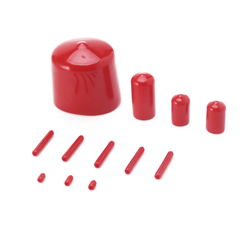 pvc rubber protective cap plastic rubber sleeve thread protective cap screw protective sleeve accessories rubber cap plug round
