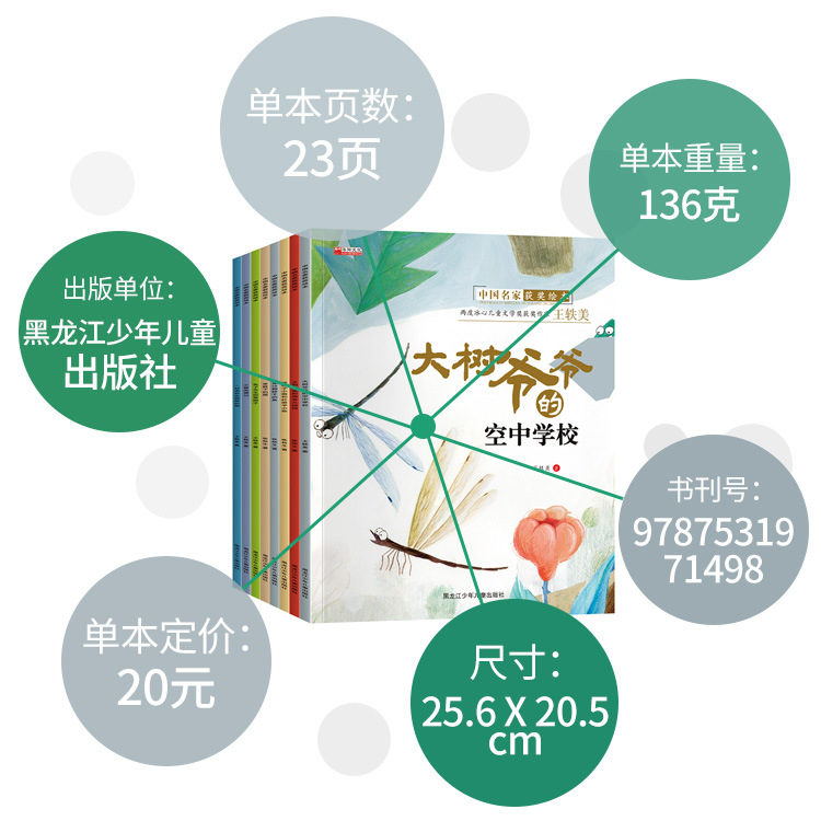 Chinese famous award-winning picture book 8 volumes Zhang Qiusheng fairy tale kindergarten children's picture book color picture genuine