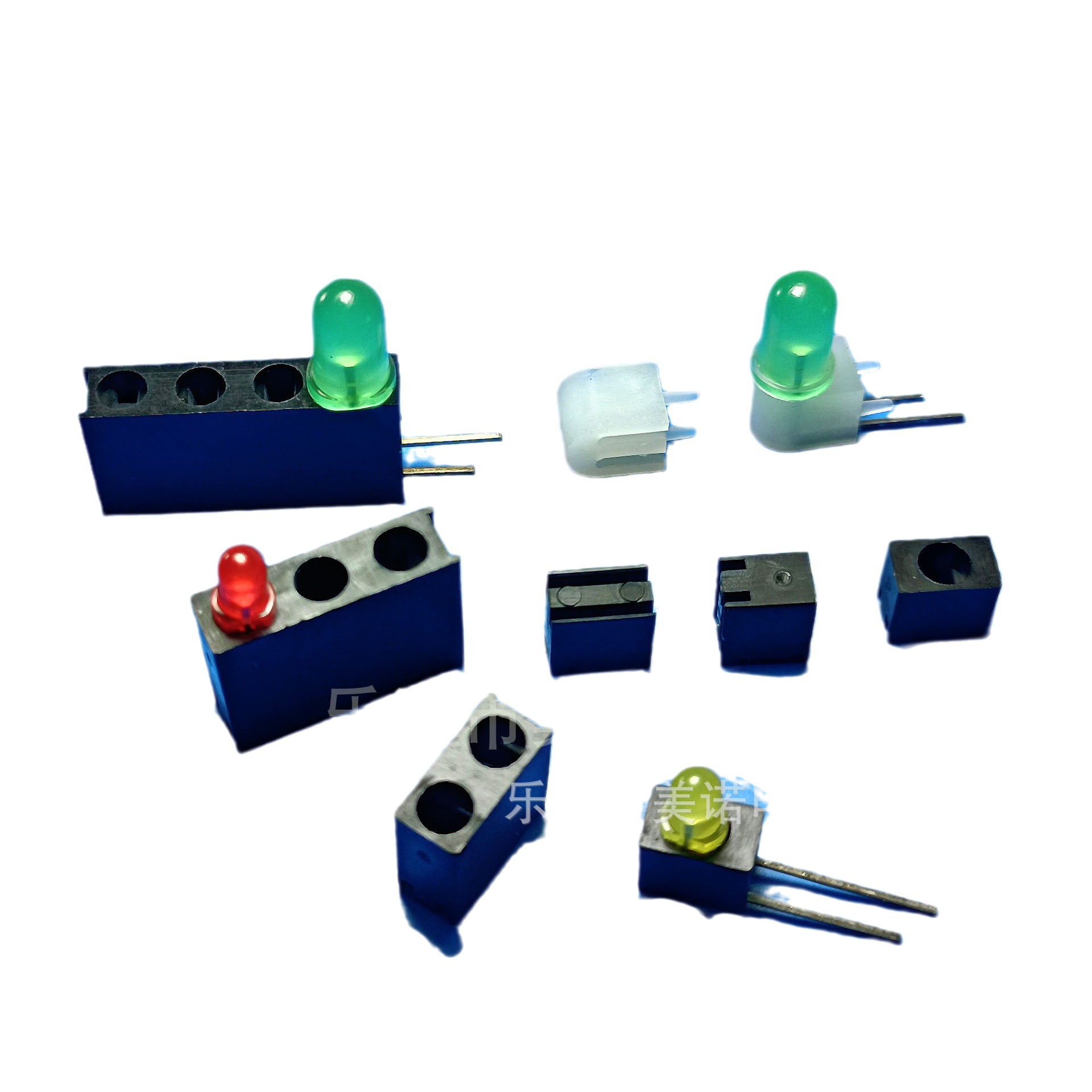 Led Isolation Column Double Hole Pa66 Black Double Slot Led Lamp Holder Double Pit Led Spacer Column Diode Led Pad Column