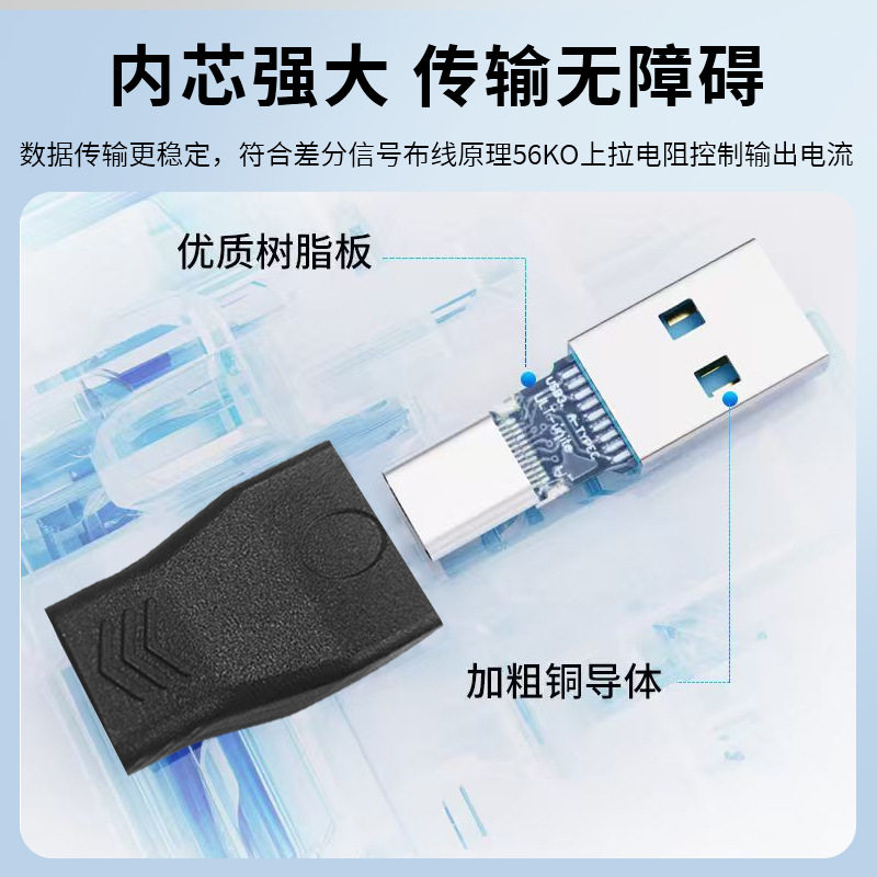 Cross-Border Typec Adapter Computer USB Flash Drive USB Adapter Mobile Phone Charging Transmission Converter Otg Adapter