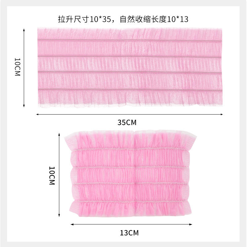 Disposable Hair Band Non-Woven Fabric Headband Face Wash Headscarf Hair Hoop Beauty Spa Set Velcro