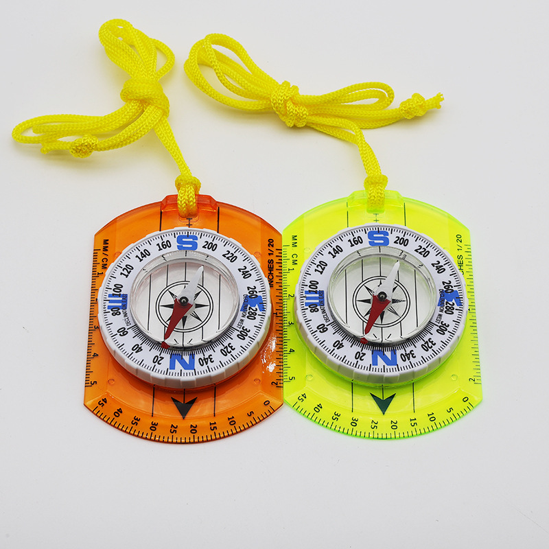 New manufacturers DC362 scale compass color acrylic North needle map ruler outdoor compass wholesale