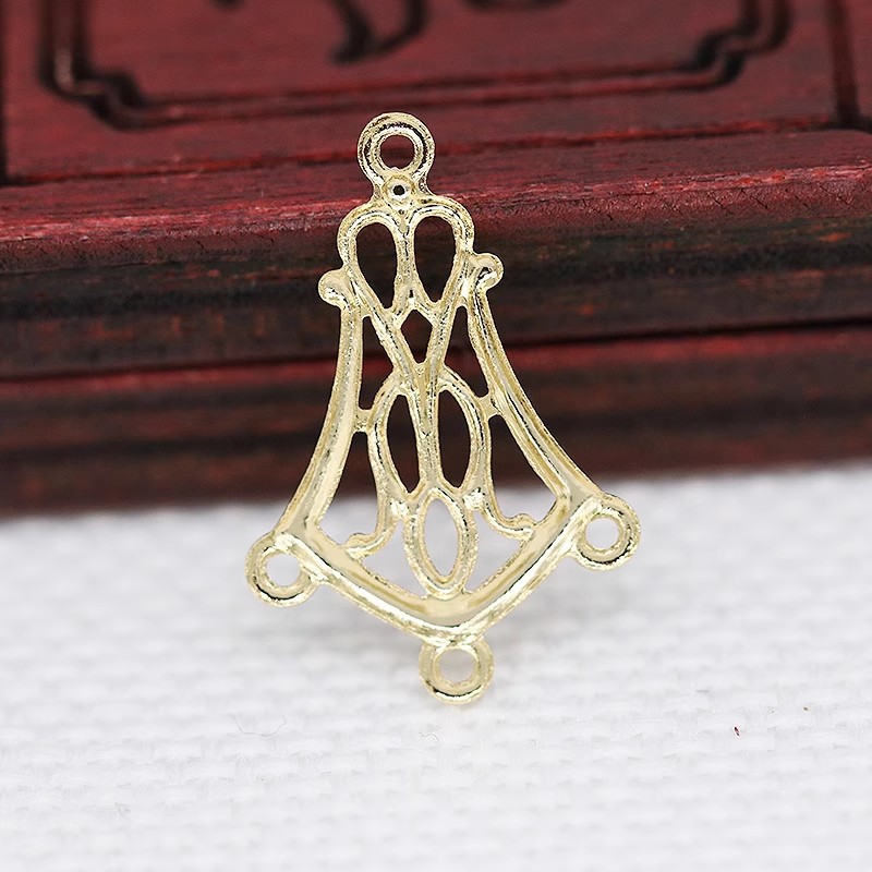 Yiwu Gold Thread Jewelry DIY Jewelry Accessories Hairpin Material Porous Tassel Pendant Earrings Earrings Material A086