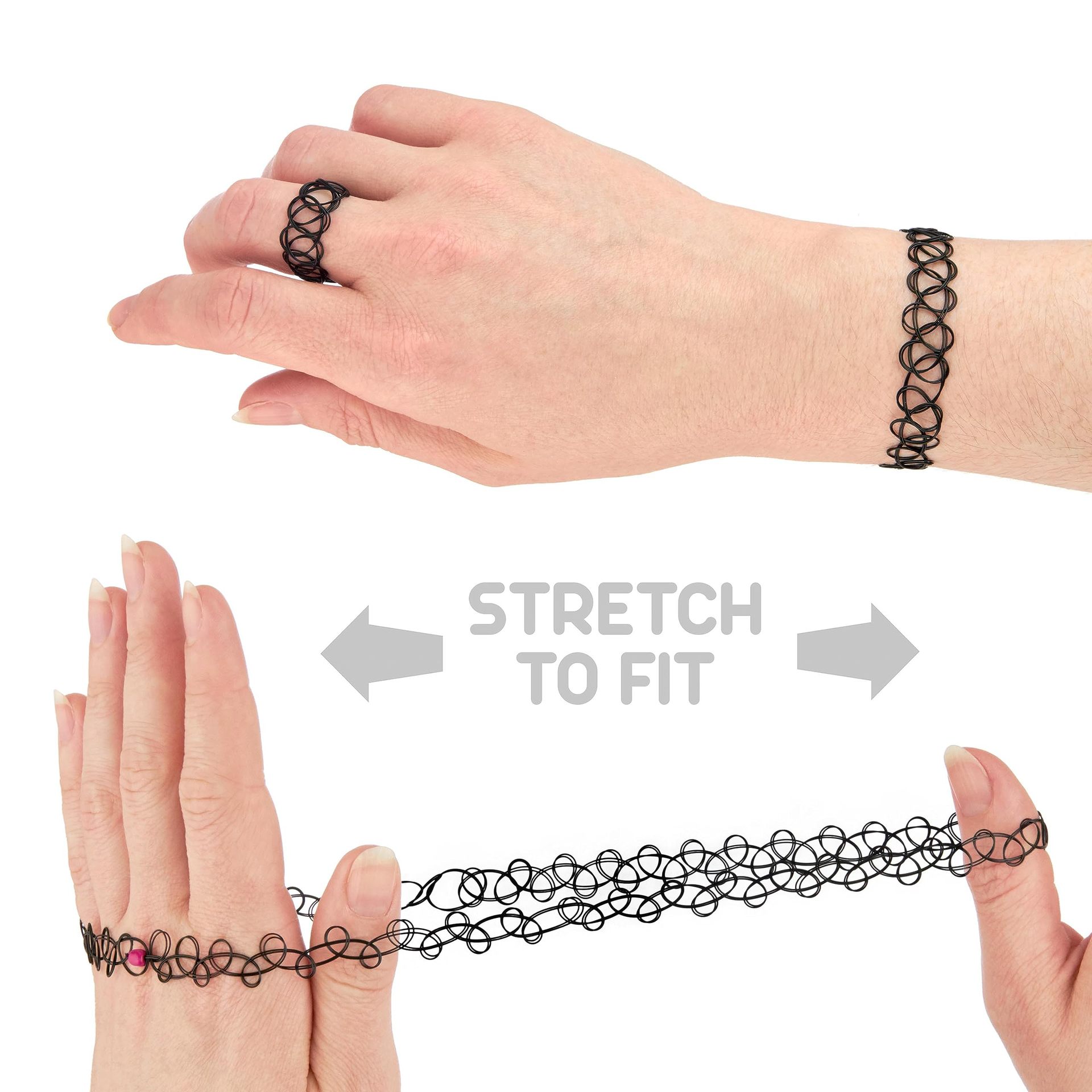 Cross-border elastic collar fishing line clavicle chain necklace necklace collar tattoo collar Amazon cross-border hot sale batch