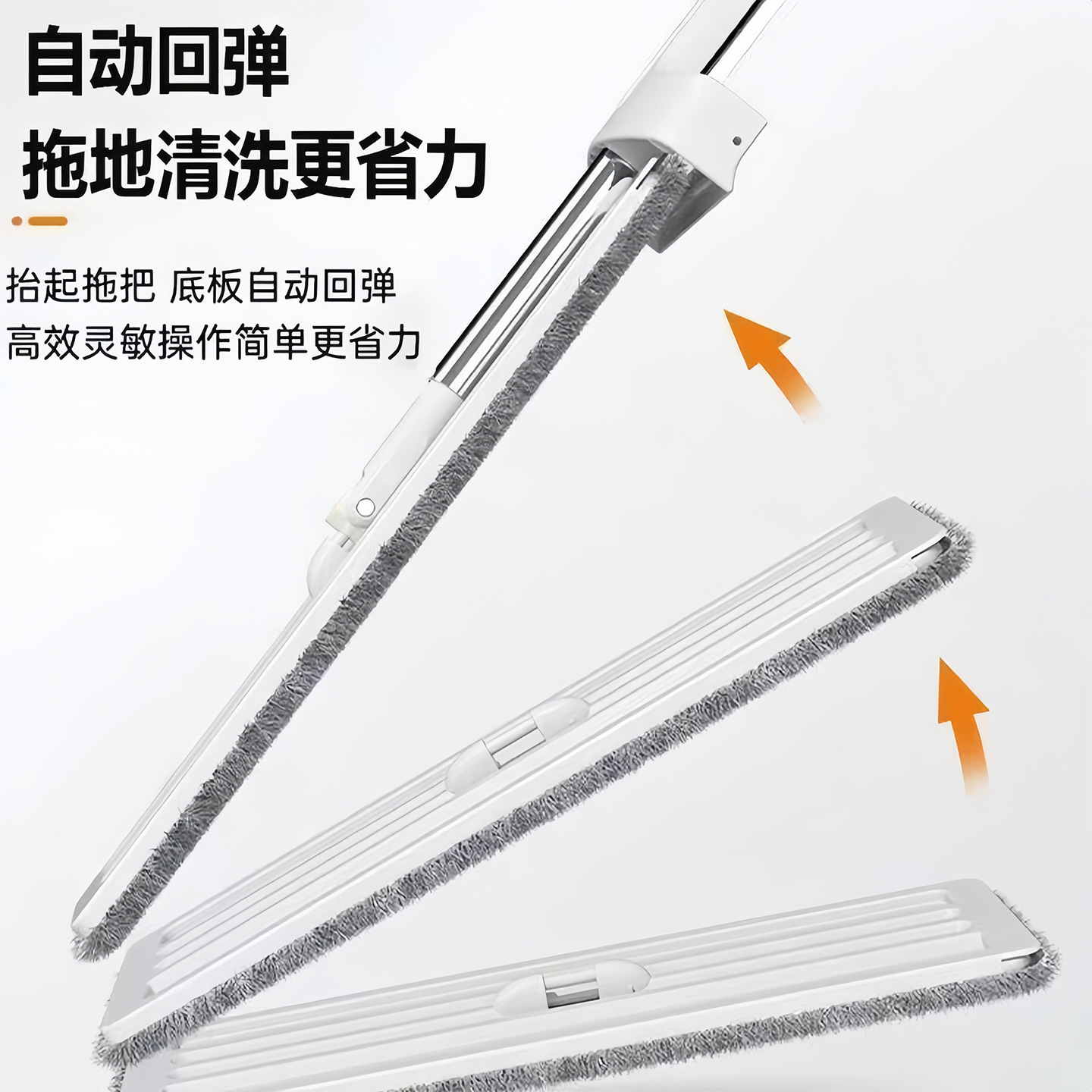 Manufacturer Supplies Wet and Dry Household Flat Mop, Absorbent Mop, Floor Mopping Artifact, Hand-Washable Thickened Mop