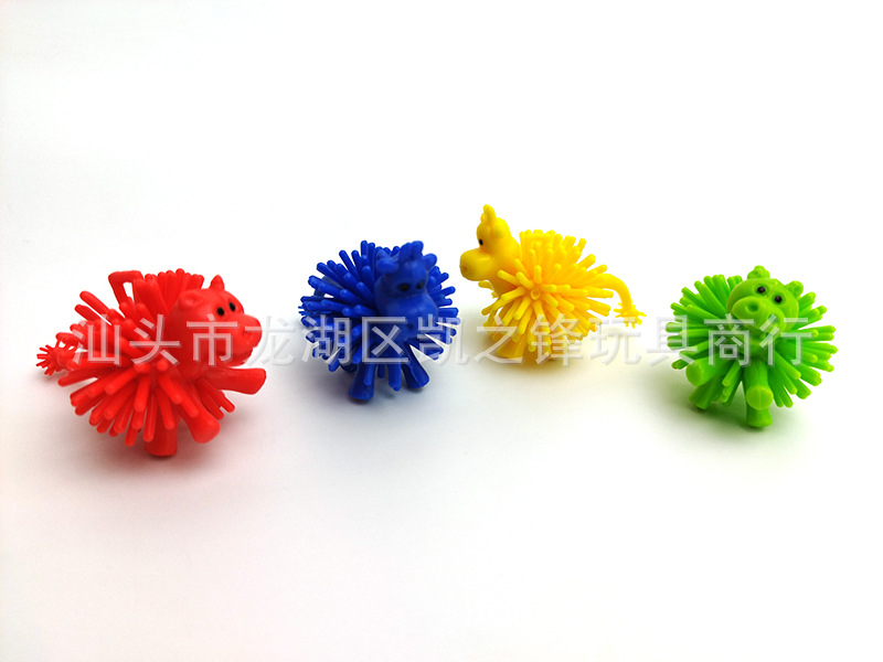 Cross-border Specially Designed for 4 Types of Burrs Small Animals, Kidsren's Soft Rubber Bayberry Balls, Hedgehogs, Pig Balls, Party Toys