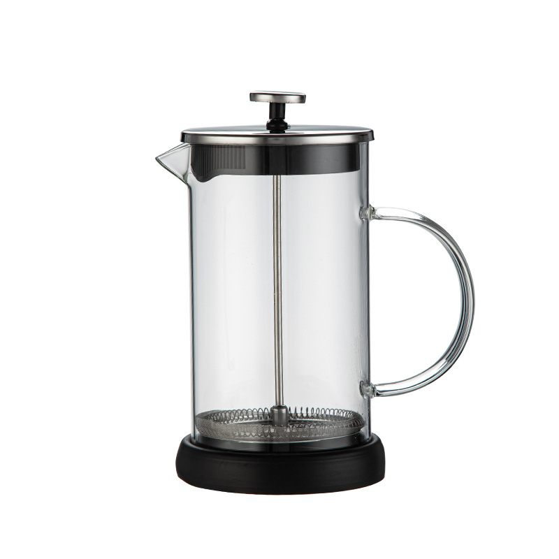 High Borosilicate Glass French Press Coffee Filter Press Set Household Foaming Tea Maker Push-Type Filter Cup