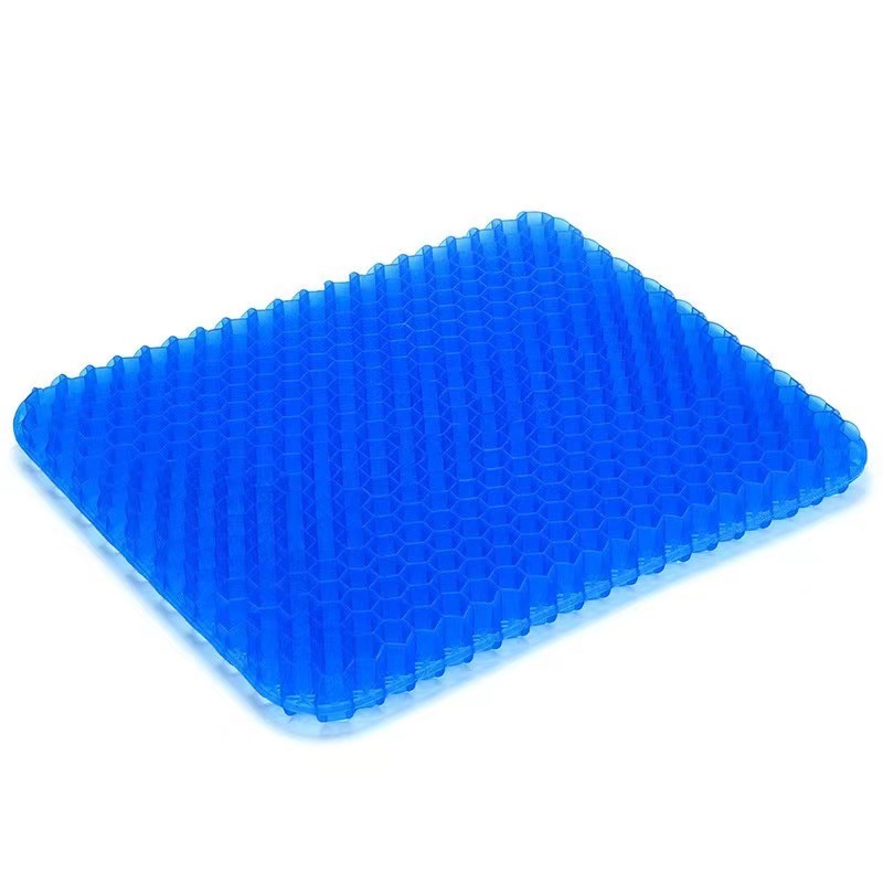 Cushion Fat Mat Summer Cool Mat Honeycomb Gel Car Seat Cushion Office Breathable Chair Cushion Soft Ice Cushion Cool and Thick