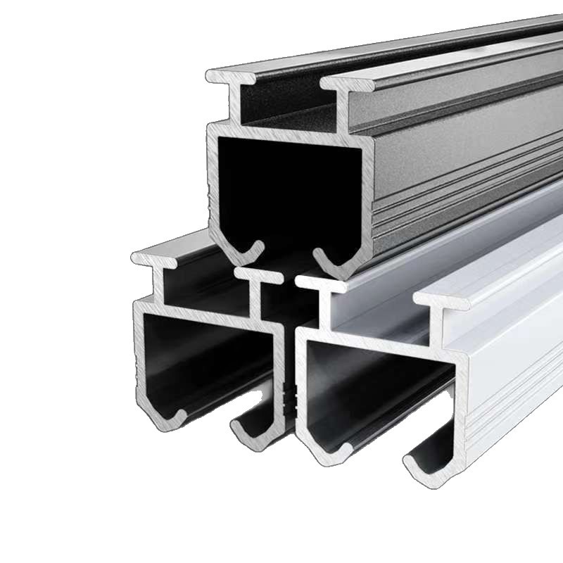 Curtain Track aluminum alloy straight rail slide rail curtain rod single track double track slide top mounted side mounted guide rail pulley bay window