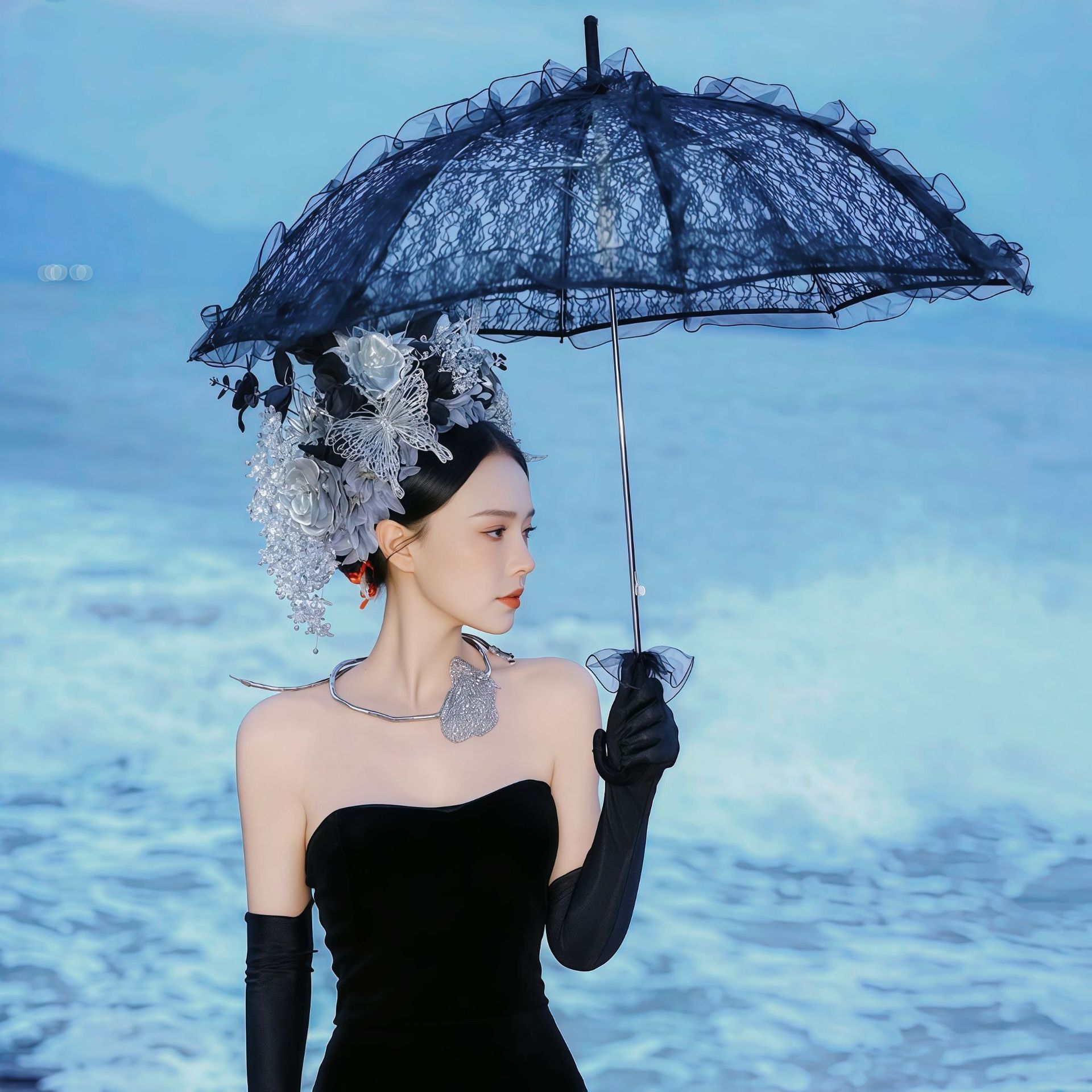 Радужный ремесленный свадебный зонт западный стиль свадебный кружевной зонт реквизит для танцев детей зонт для фотосессии свадебного платья