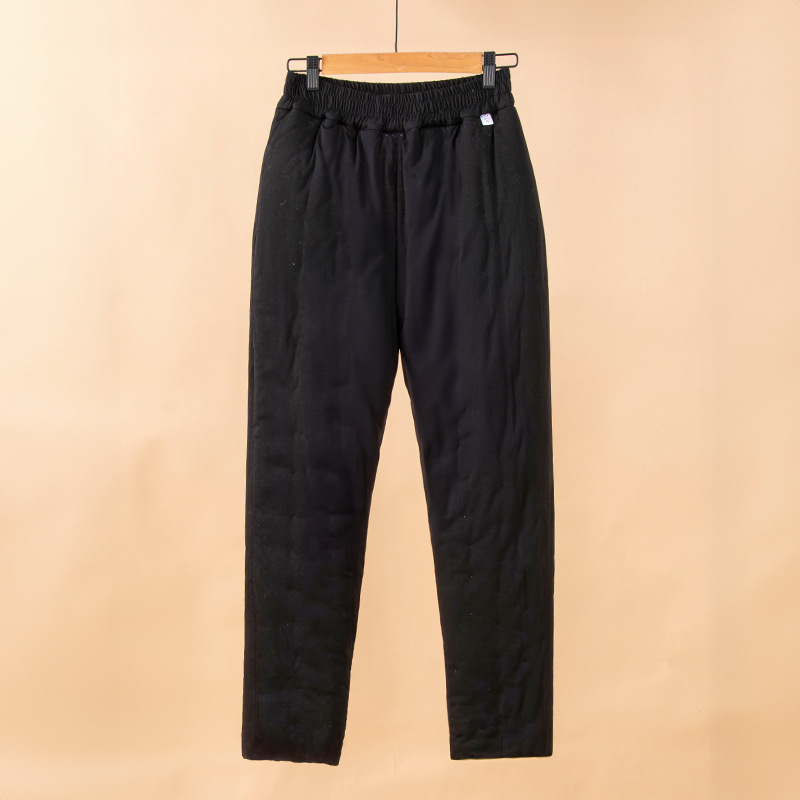 Men's Winter High-Waisted Warm Pure Handmade Cotton Thickened Warm Cotton Pants Home Pants