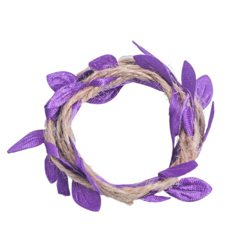 Handmade DIY Artificial Decorative Rattan Green Leaf Braid Leaf Hemp Rope Kindergarten Natural Corner Environment Layout Material