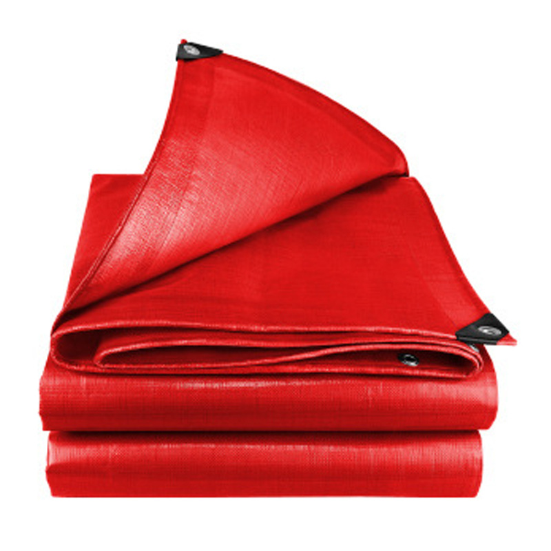 Big Red Thickened Rainproof Cloth Plastic Shade Cloth Double Red Wedding Shed Truss Cloth Waterproof Sunscreen Hi Tarpaulin