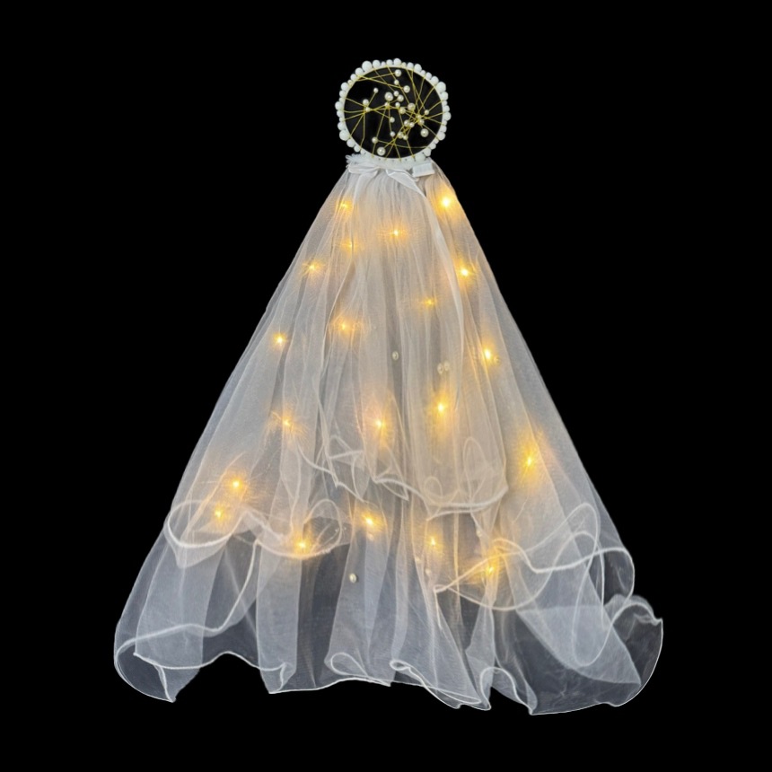 Luminous Veil Internet celebrity photography with light veil butterfly double-layer night market stall luminous veil factory direct wholesale