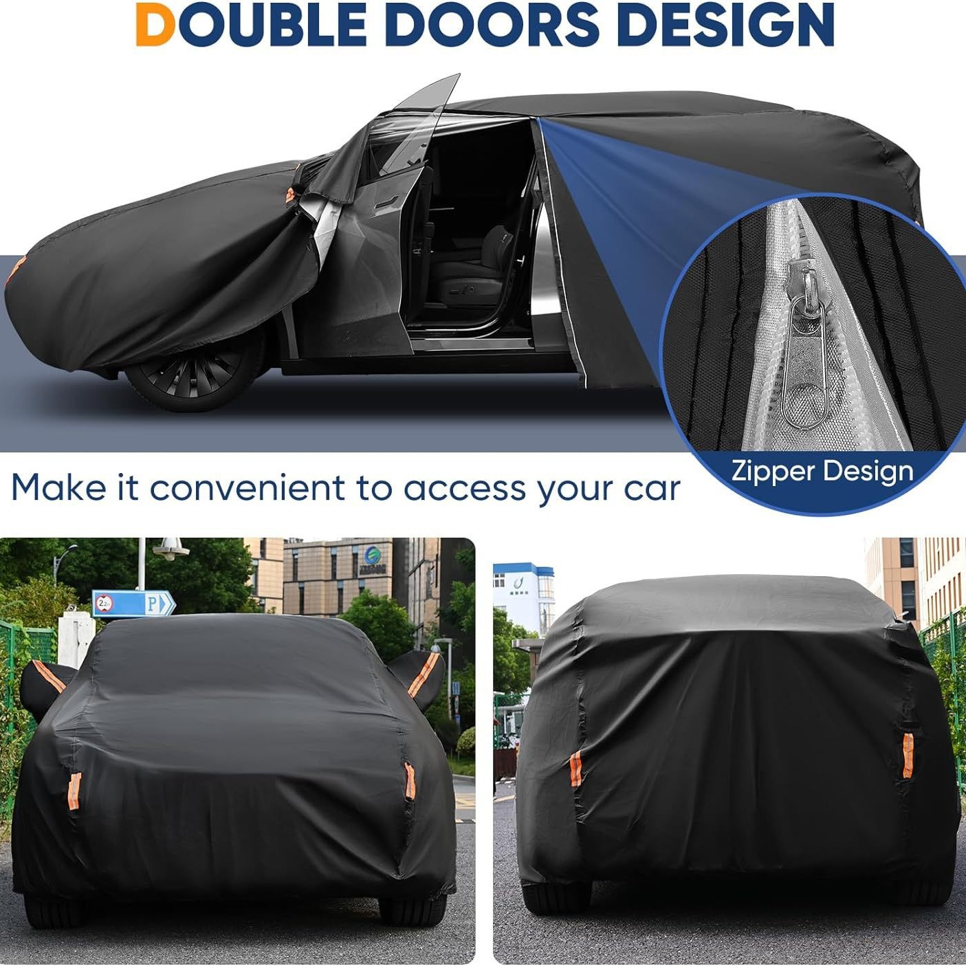 Car Clothing Full Cover Sun Protection Car Clothing Sunshade Insulation Car Cover 210D Oxford Cloth Thickeneded Peva Car Clothing