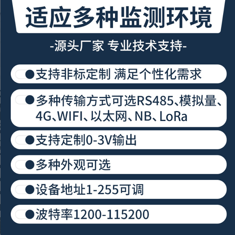 Ammonia Gas Sensor Gas Detector Industrial Grade Toxic and Harmful Gas Monitor High Precision Ammonia Gas Detector