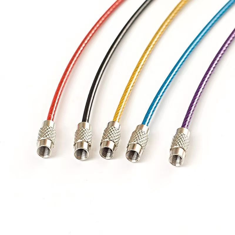 Готовый брелок из стальной веревки, многофункциональное кольцо, подвеска для DIY