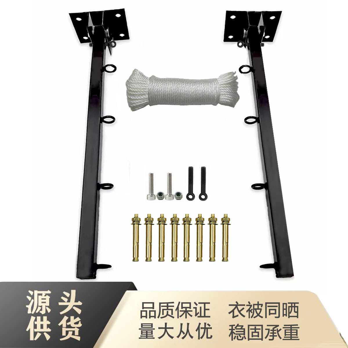 Cross-border wall-type folding drying rack can lift clothes line with strong load-bearing capacity of metal products