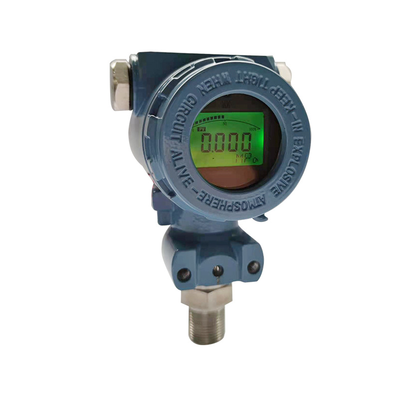 Diffused Silicon Pressure Transmitter Digital Display High-Precision Water and Gas Oil Hydraulic Explosion-Proof and High Temperature Resistant Intelligent Pressure Sensor