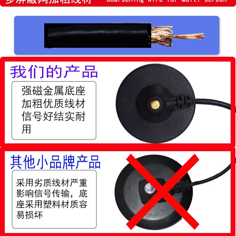 Factory straight TV receiver ground wave TV antenna dtmb antenna set top box indoor antenna a generation