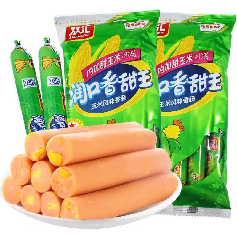 Shuanghui Runkou Sweet King 240g Corn Sausage Ready-To-Eat Sausage Casual Snacks Instant Noodles Paired with Corn Ham