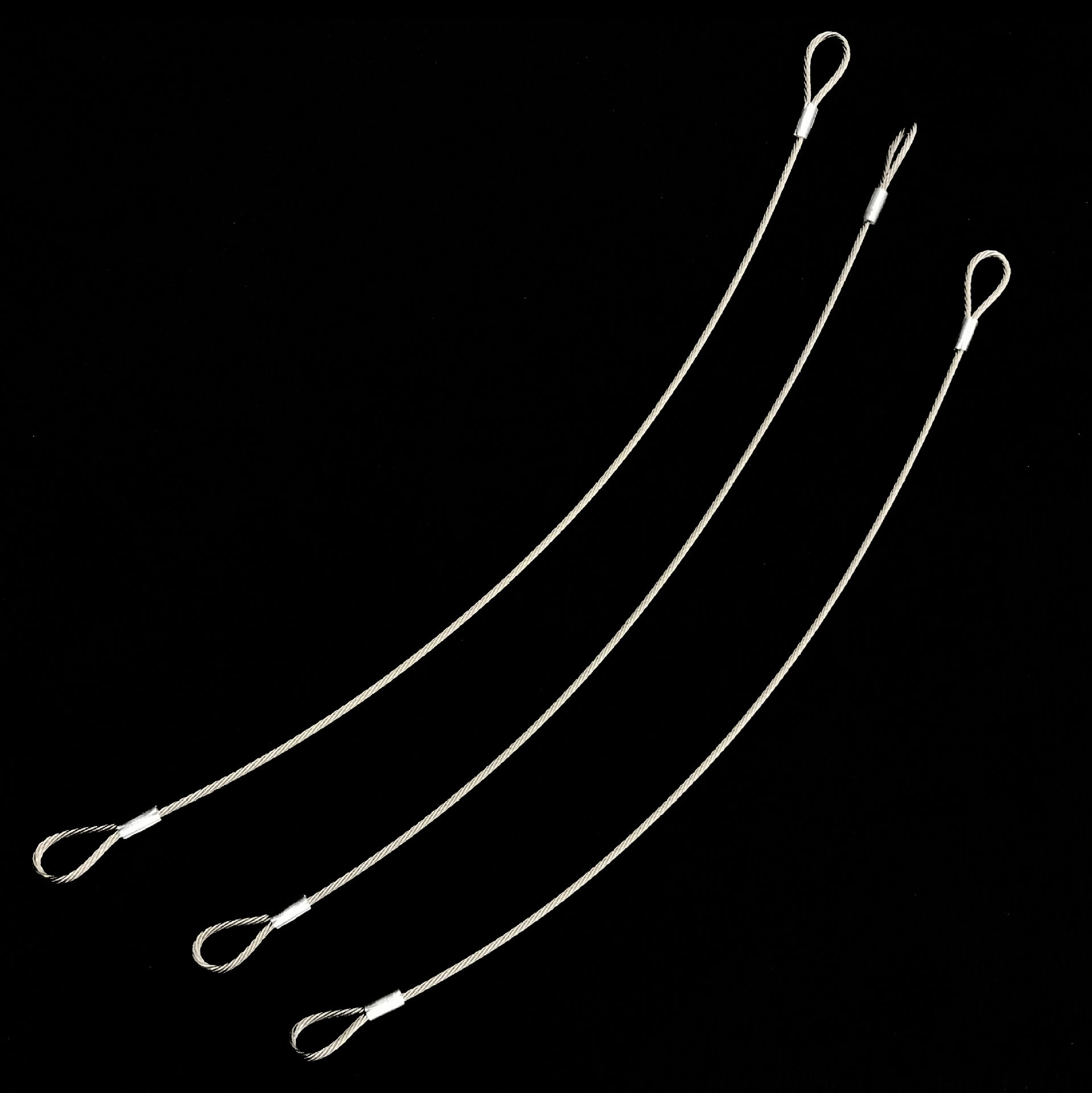 Прямые продажи стального троса с покрытием, безопасный антиворовский трос, подвеска для освещения, высокопрочный алюминиевый зажим