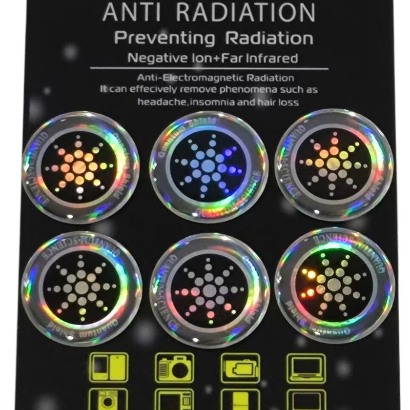 Six pieces of energy anti-radiation shield/mobile phone anti-radiation sticker/negative ion anti-radiation mobile phone sticker shield can be formulated at will.