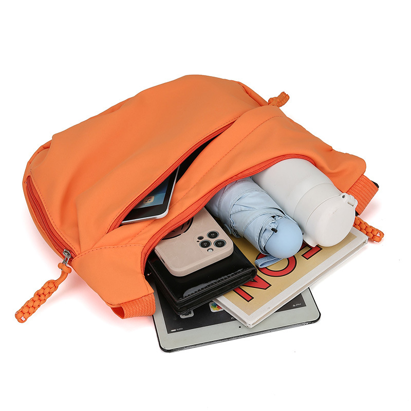 Large-Capacity Multi-Layer Crossbody Women's Bag Cross-Border New Simple Casual Dumpling Bag Nylon Cloth Commuting Versatile Shoulder Bag