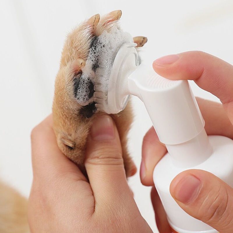 Pet Foot Cleaning Foam Dog Foot Washing Artifact Wash-Free Cleaner Wash-Free Paws Bottom Foot Smelly Foot Cat Rabbit
