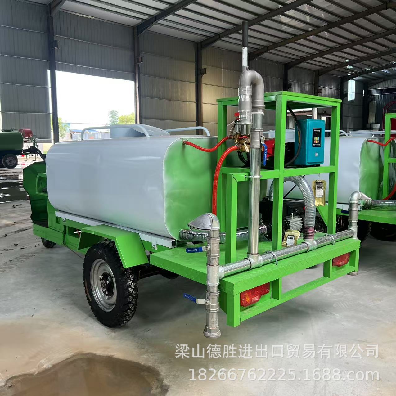 New Energy Sprinkler Truck, Landscaping Sprinkler Truck, Dust Removal Fog Cannon Truck for Cleaning Construction Sites, Electric Tricycle
