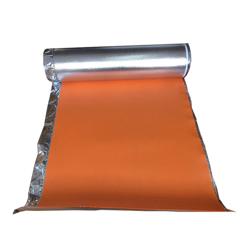 2MM orange IXPE perforated aluminum film floor heating geothermal special floor film wood floor moisture-proof film silver film