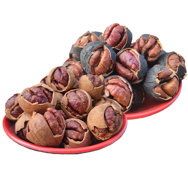 New product Lin'an hand-peeled pecan, well-peeled, boiled, charcoal, especially good, peeled, small walnut, large seeds, containing cans, gross weight, canned