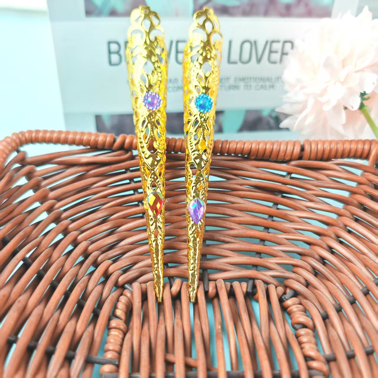 Thousand-Hand Guanyin Nail Cover Jewelry Classical Style Stage Performance Props Children's Toys Wholesale