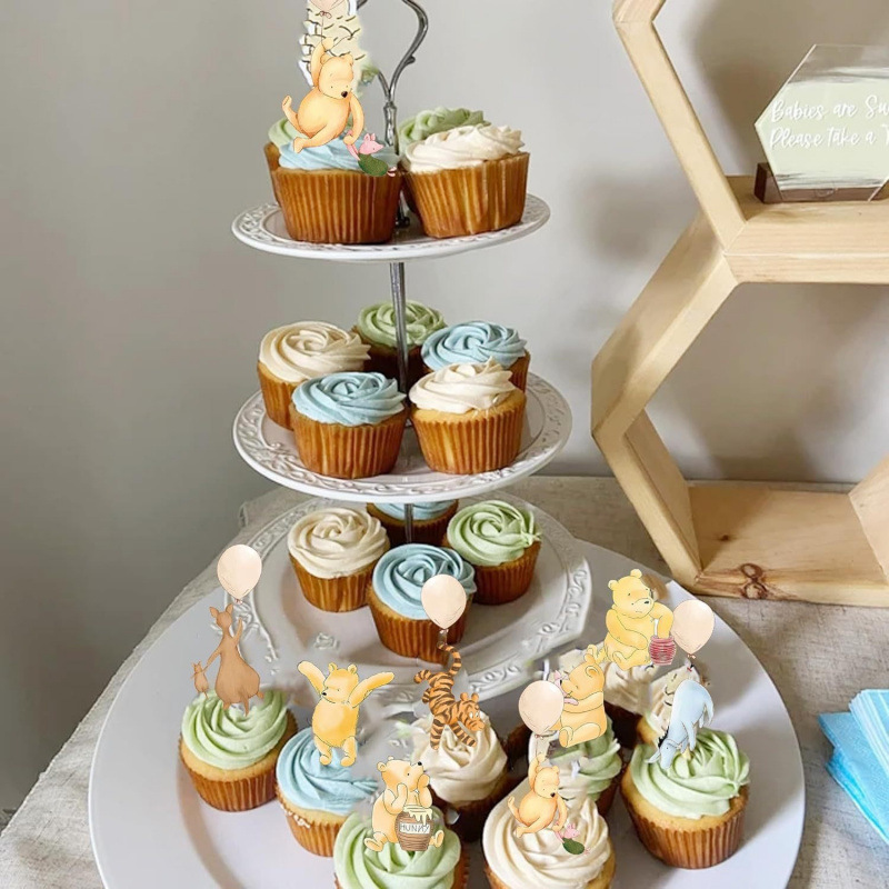 Cartoon Classic Birthday Cake Topper Shower Party Honey Cake Decoration