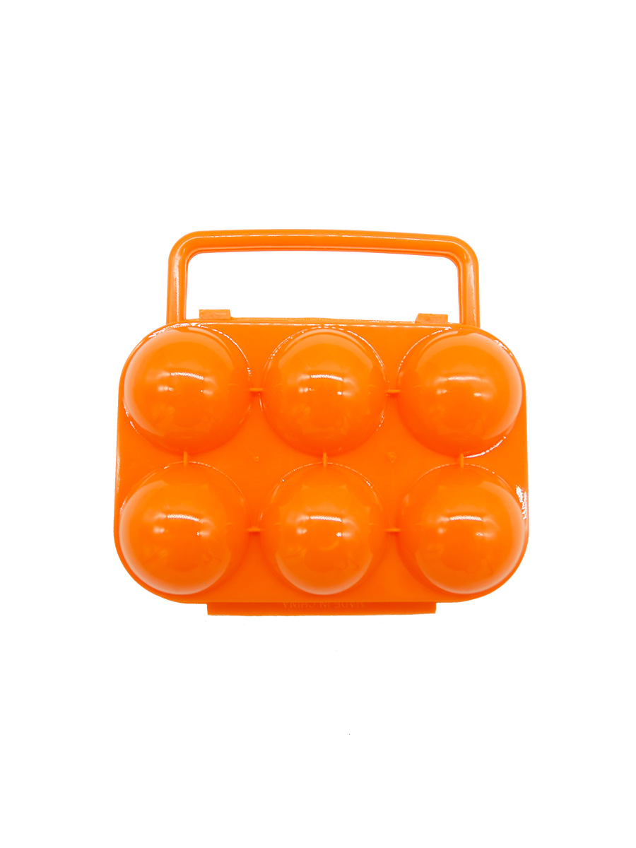 Outdoor 6-Cell Egg Box Portable Egg Protector Brand New Household Pp Material Egg Tray Eco-Friendly Camping