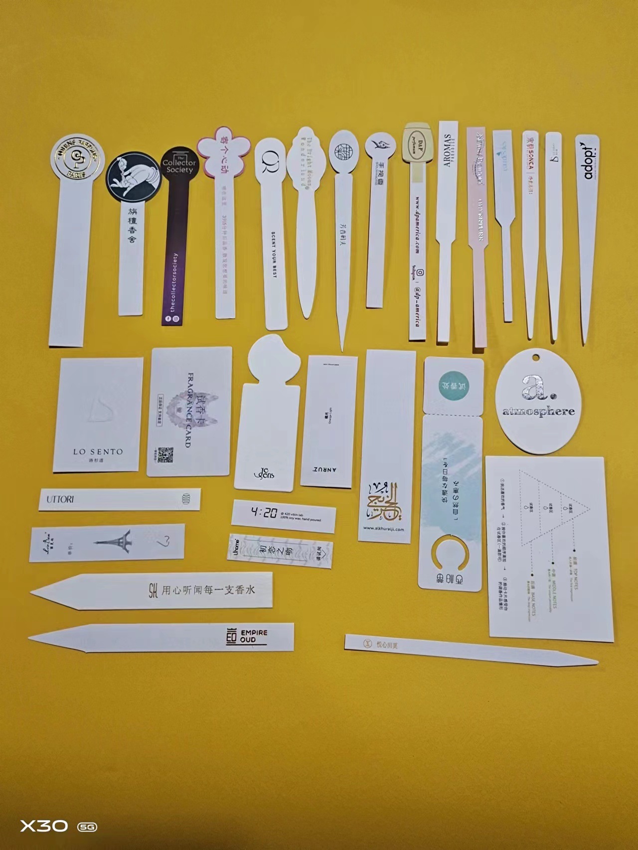 0.6 Super Thick Imported Pure Cotton Fragrance Test Paper Fragrance Test Strip Fragrance Test Strip Fragrance Fragrance Essential Oil Fragrance Test Fragrance