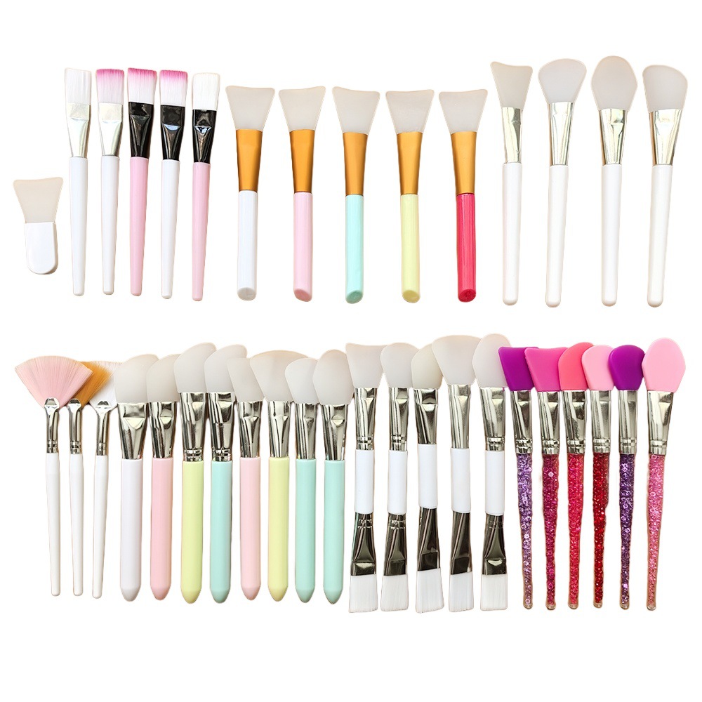 White Rod powder Rod soft hair mask brush silicone mask brush makeup brush beauty brush film brush mask applicator
