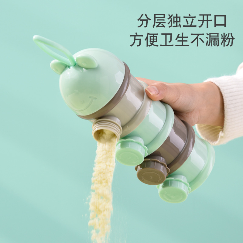 Source manufacturers milk powder grid portable milk powder box baby milk powder packaging box large capacity snack packaging box OEMODM