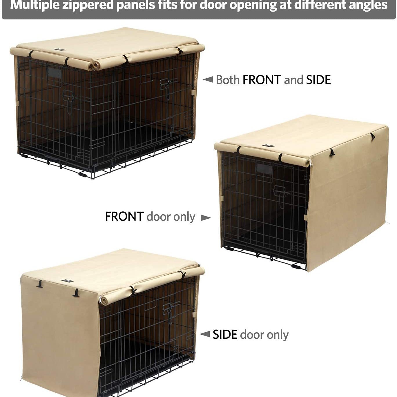 Outdoor Dog Cage Cover, Rainproof and Warm, Dog and Cat Cage Cover, Windproof Outdoor Winter Cotton Cover, Insulation Cover