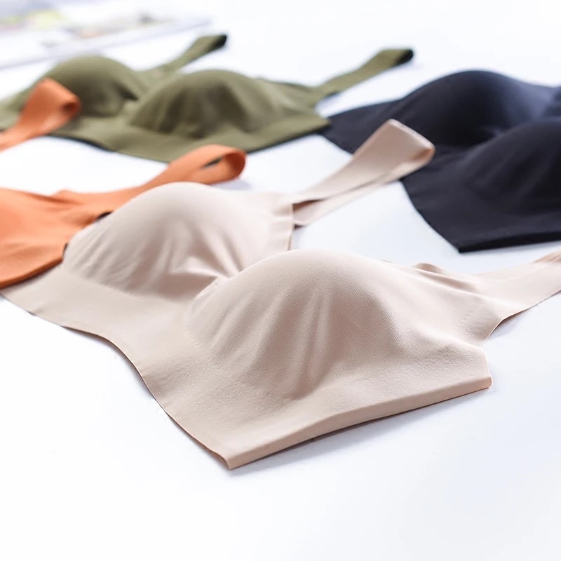 Japanese style peace of mind four generations seamless underwear women's one-piece push up wireless breathable Sports Plus Size beauty back bra women