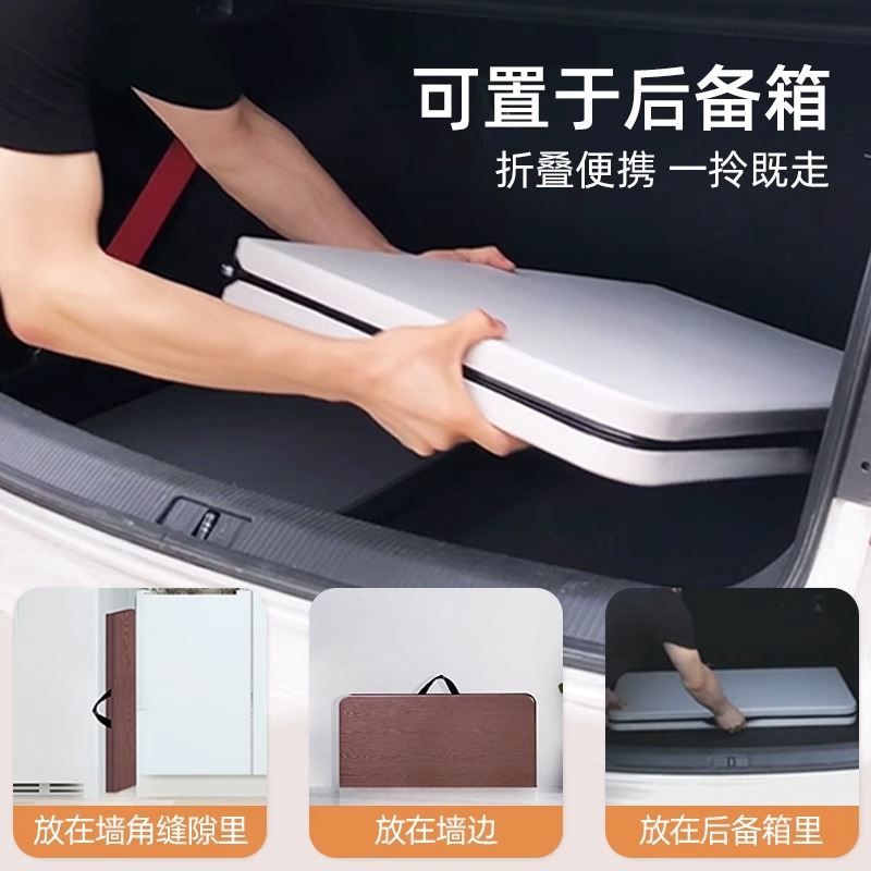 Cross-Border Popular Outdoor Folding Table, Study Table, Foldable Square Table, Dual-Purpose Table for Setting up Stalls, Camping, Dining, and Home Use