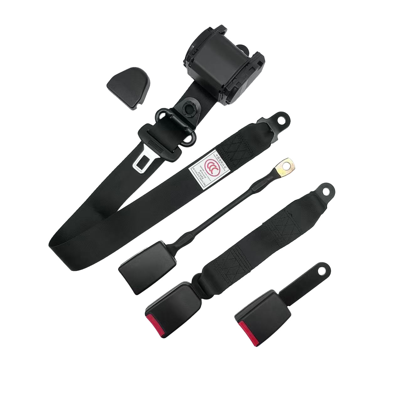 Car Fully Automatic Three-Point Universal Seat Belt Bus Truck Automatic Retractable Emergency Locking Safety Belt 3C
