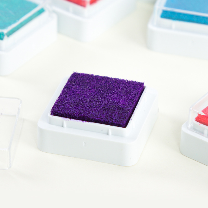 3*3cm inkpad child safety palm inkpad kindergarten finger painting inkpad printing table fingerprint painting color inkpad