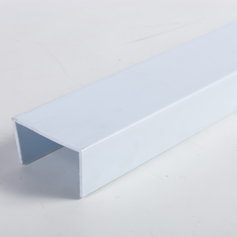 Customized Flame Retardant Ppu-Shaped Groove Pvc Special-Shaped Profile Extrusion Profile Plastic Ppu-Shaped Groove Pp Edge Groove Square Profile