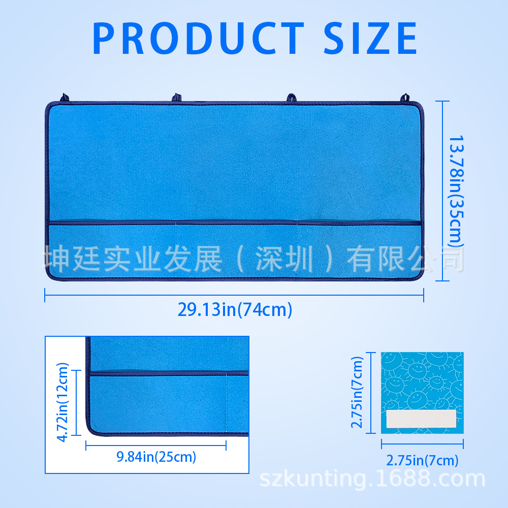 Factory in stock supply Amazon supply wall-mounted felt board attendance bag sign-in hanging bag can be affixed with photos attendance bag