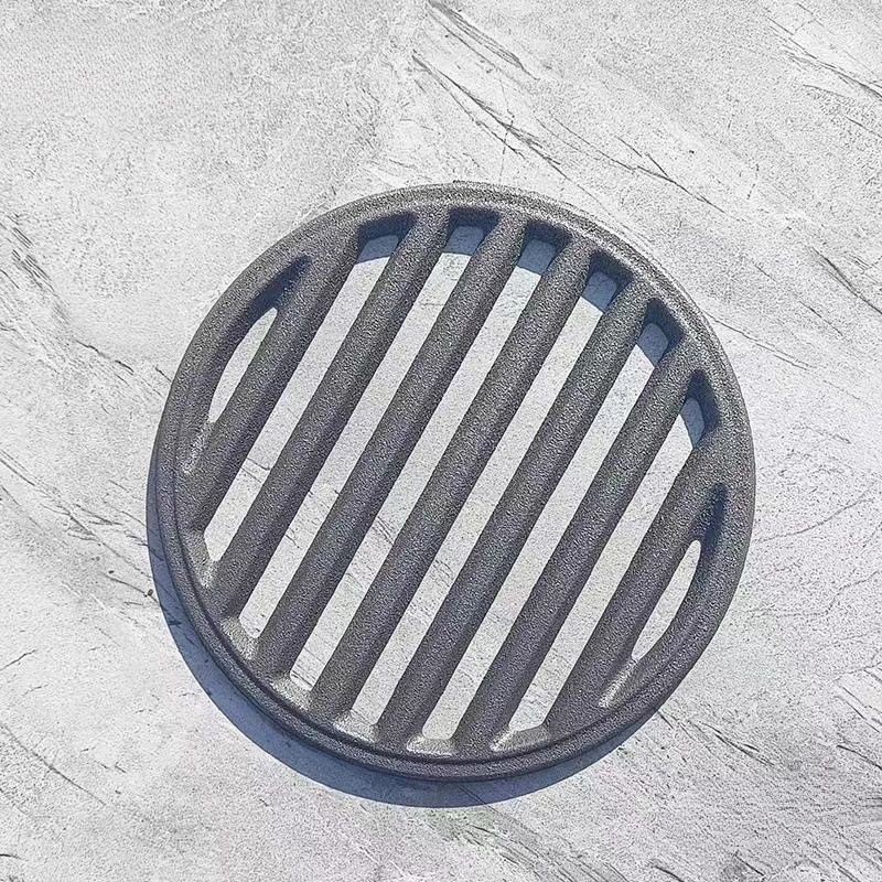 Cast Iron Stove Grate Stove Plug High-Temperature Resistant Round Stove Grate Thickened Stove Grate