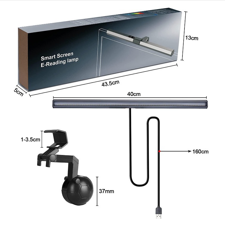 Desk lamp screen hanging lamp business office study work reading game led desktop computer monitor hanging lamp